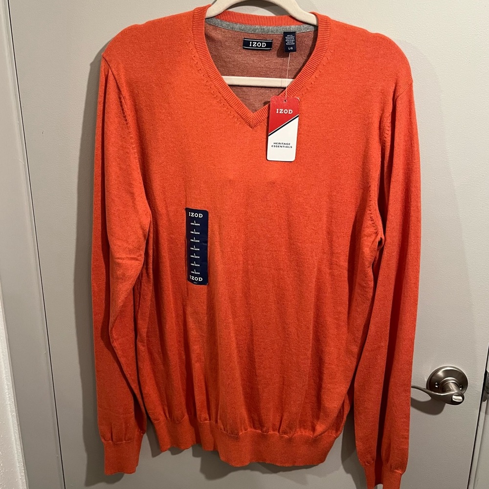 NEW Orange Izod Sweater